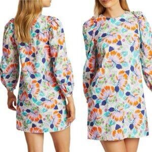 Cecile Copenhagen 1180 Mirna Dress bright multi color cotton  Size Small